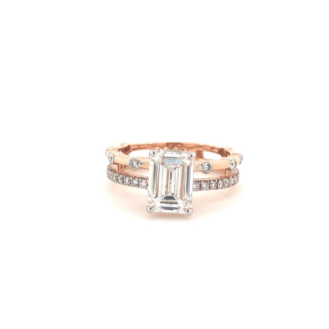 La DiaMantés |  Radiant Elegance Emerald-Cut Ring